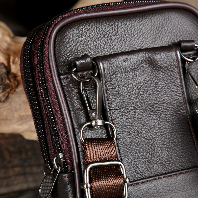 Manufacturers Selling Four-Layer Men's Large Backpack Multi-Functional Shoulder Bag Business Oblique Span Portable Office Mobile Phone Bag details Picture