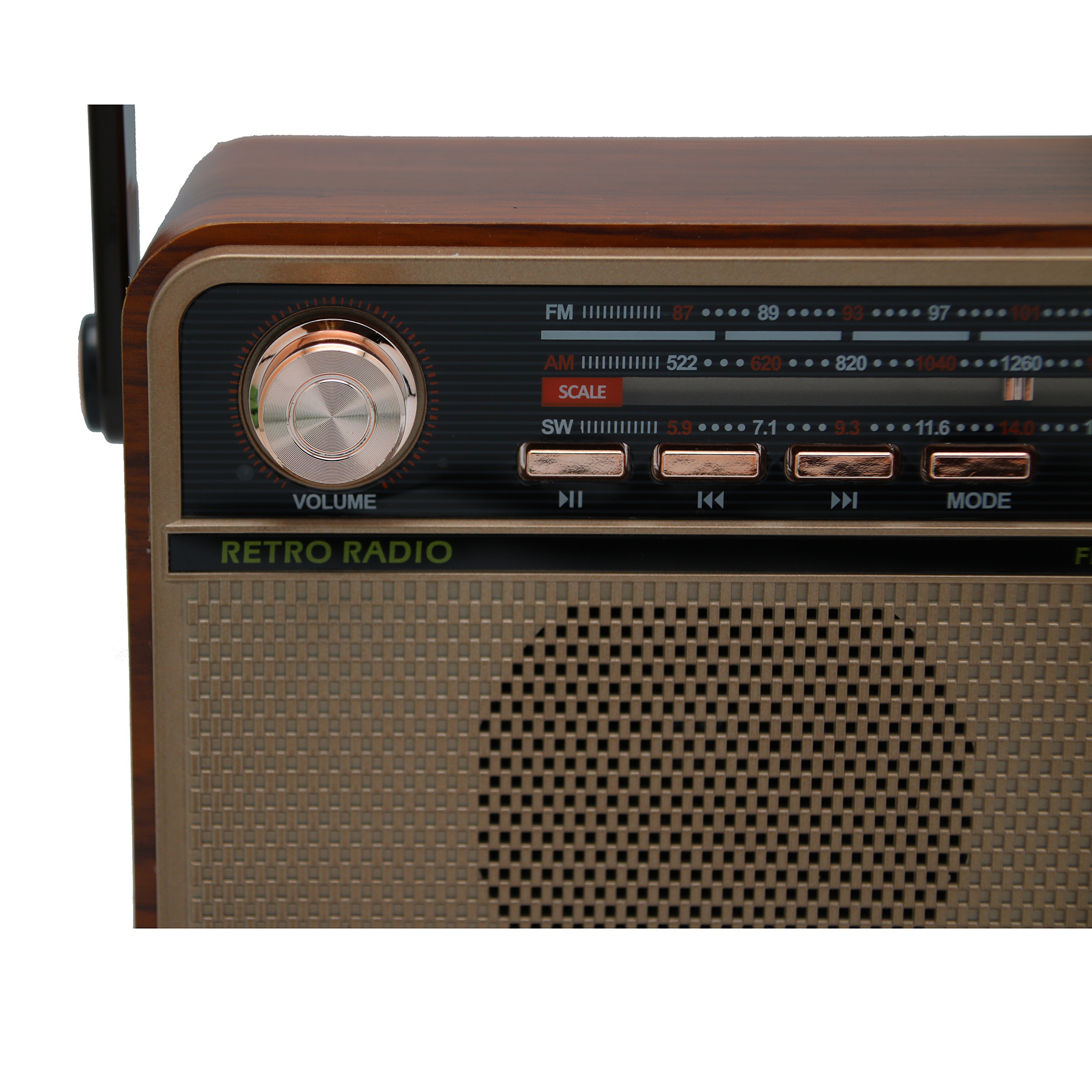 cmik portable wireless Bluetooth speaker, heavy subwoofer audio system, retro radio for street vending, and export gifts Item Picture