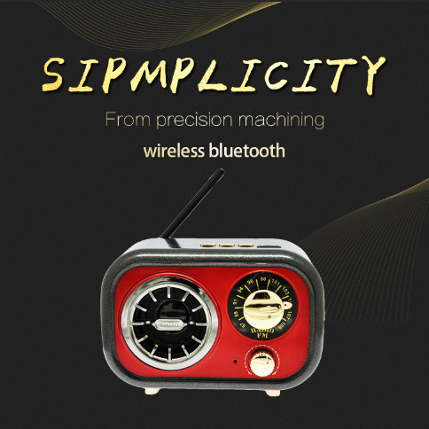 Factory wholesale vintage Bluetooth speakers, portable mobile phone and computer card plug-in speakers, USB flash drive plug-in mini speakers, new models