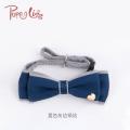 Wholesale of adjustable butterfly bow ties for cats, two-color combination, cute dog collars and dog neck rings, one-piece consignment undefined