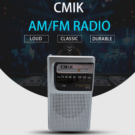 CMIK two-band rechargeable radio FM Pocket FM semiconductor mini portable radio details Picture