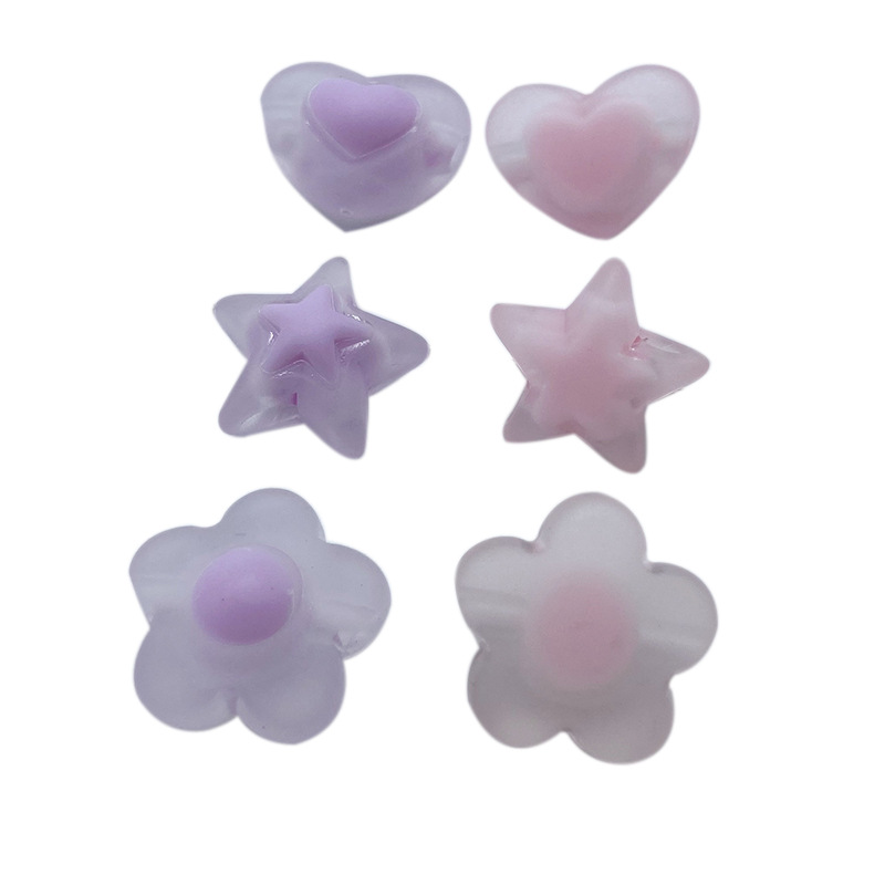 梅花珠中珠白底实物图