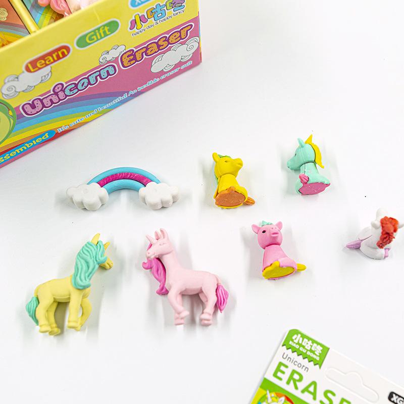 Small codong XGD-133 Unicorn Eraser Stationery school supplies Eraser Sassafras