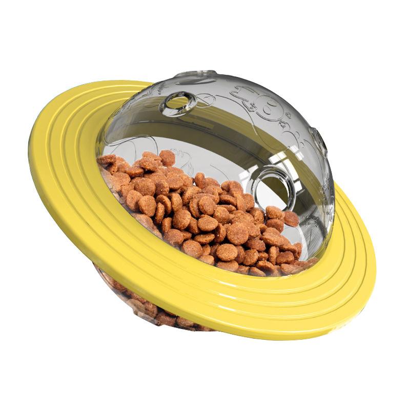 New non-collapsible pet dog toy dog interactive nibble leaky toy alien ship toy leaky spaceship replacement undefined