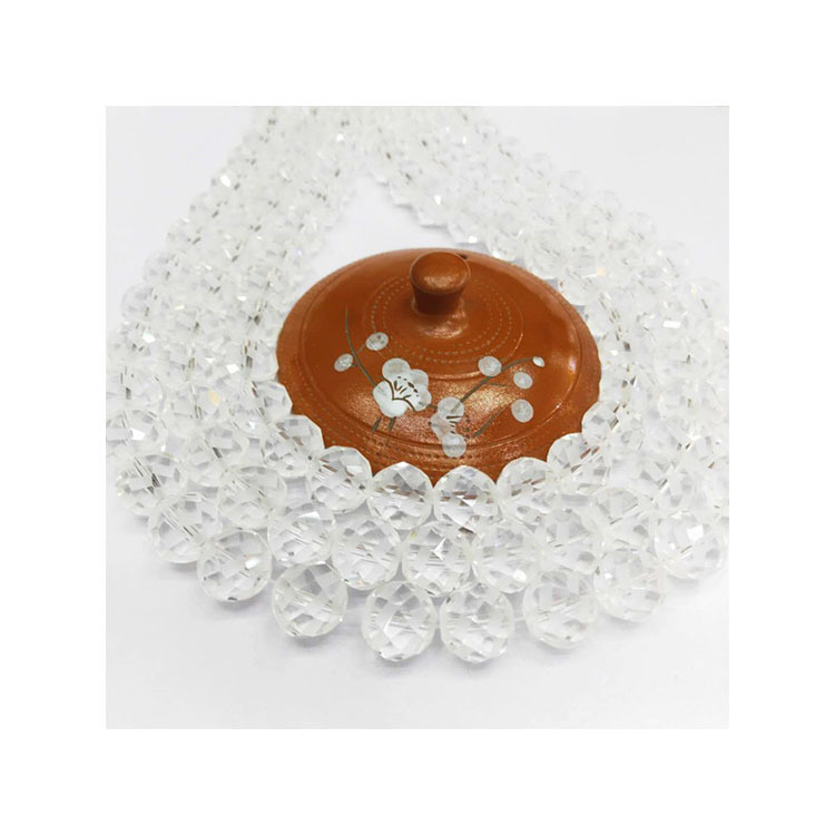 Wholesale of special crystal jewelry cut white crystal loose beads, DIY glass semi-finished jewelry beads, factory direct sales Item Picture