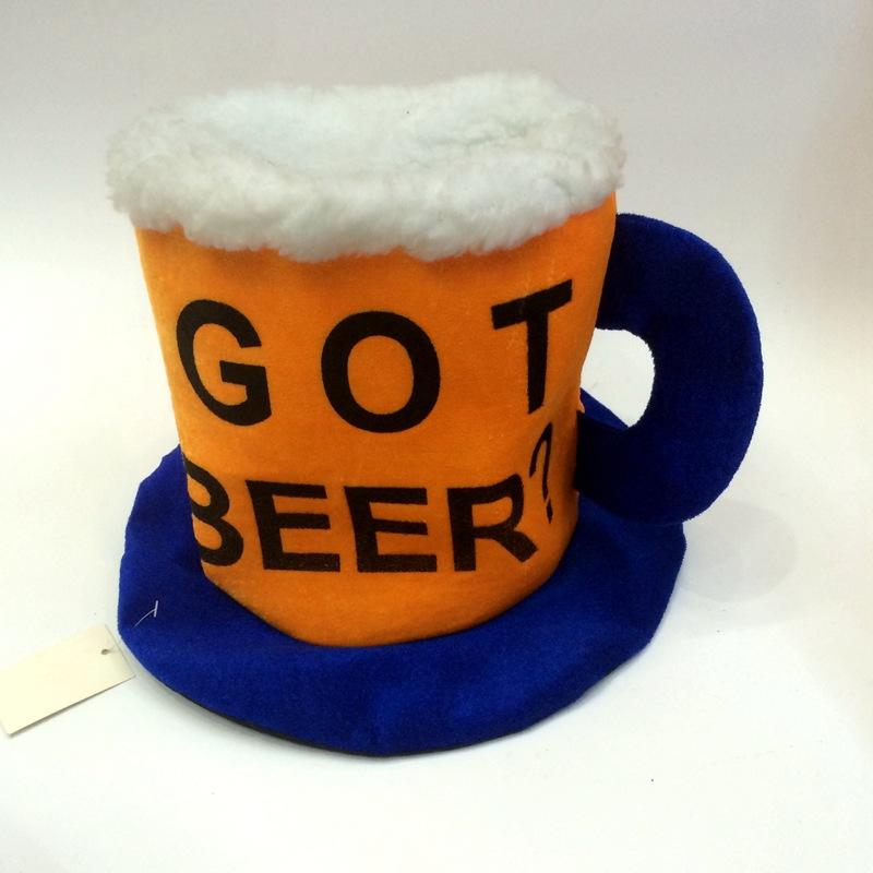 GOT BEER HATS 啤酒杯帽子啤酒节喝一杯hat定做各类啤酒节狂欢帽