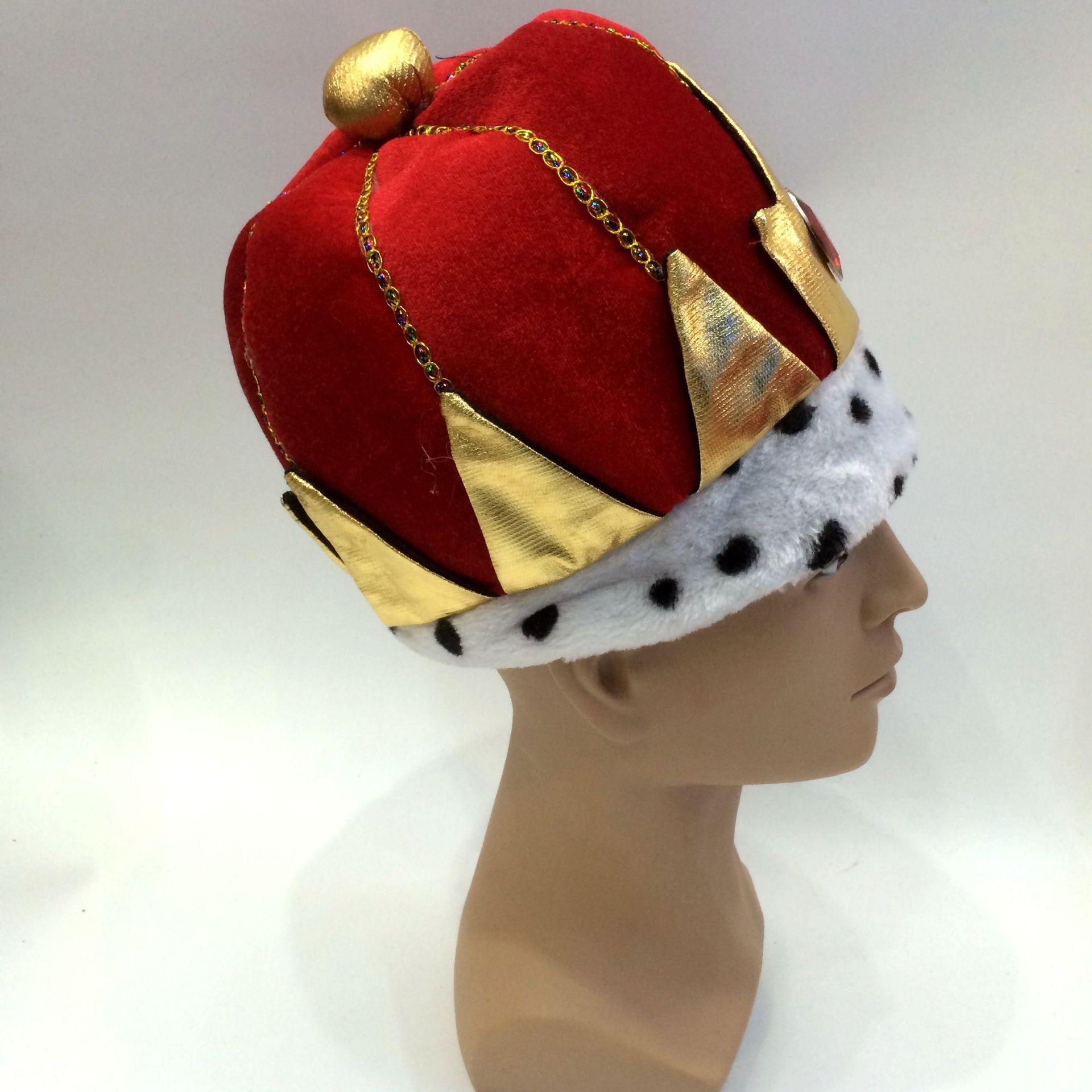 Qianfang Festival Wig Hat king hats Hat Masquerade Ball cosplay Hat Festival Hat Factory 2443 Specification image