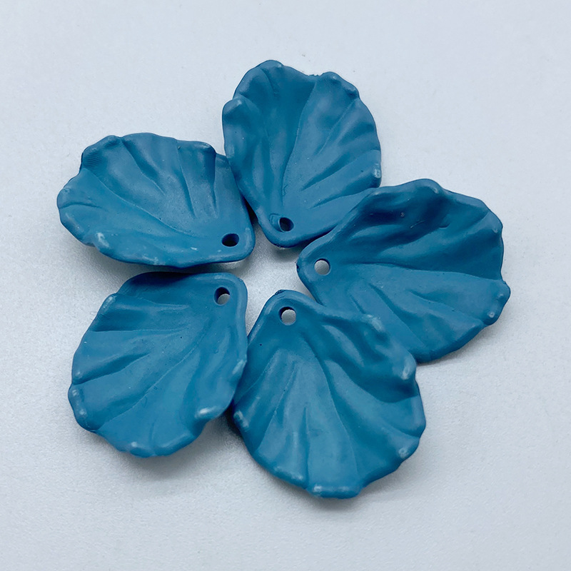 Acrylic hanging hole, spray-painted cabbage leaf, handcrafted earrings and hairpins, diy summer color series, matte touch leaf undefined