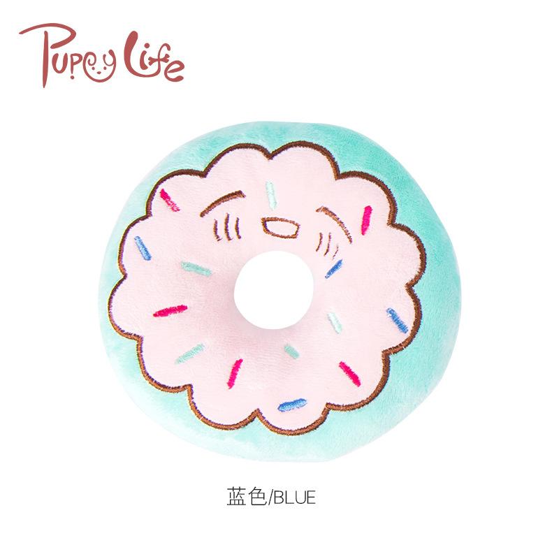 Spot wholesale pet supplies dog bite-resistant donuts interactive toy sound does not tear down the home teasing dog magic undefined