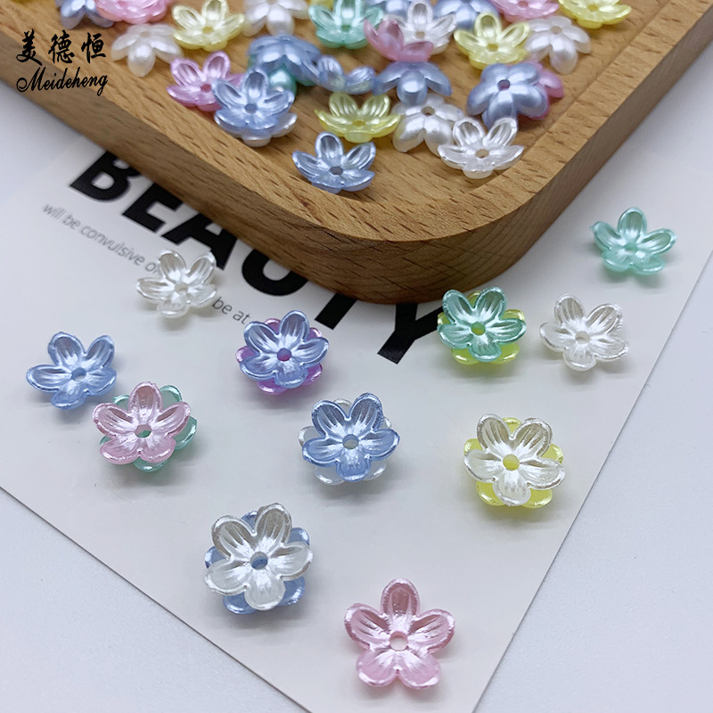 Factory direct sales of ABS mid-hole headwear, hairpin accessories, small flower diy handcrafted retro headwear accessories, versatile details Picture