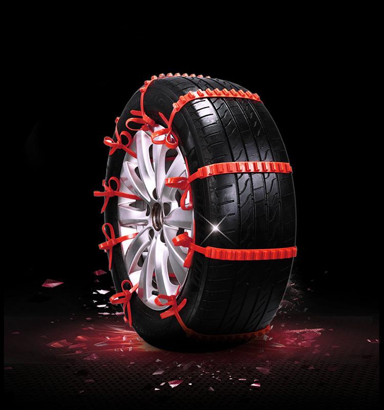单个价汽车轮胎防滑链尼龙材料防滑履带体通用型应急车用防滑链