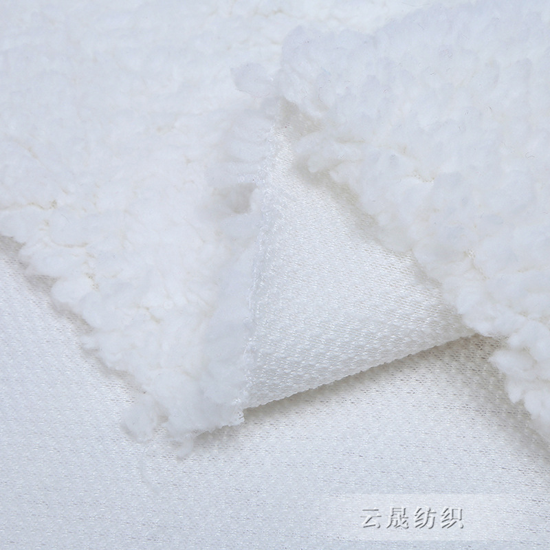 In stock: Cotton fleece one-piece scarf hat, all-polyester fine cotton fleece fabric, autumn and winter fabric, toys, home wear, warm fabric Item Picture
