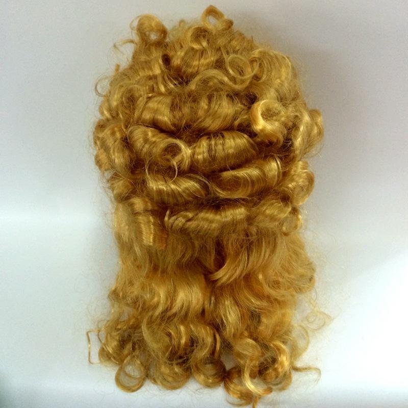 Men's mid-length curly hair coverings, single-color men's wigs, male singers, celebrities, star performances, performance wigs, hair coverings Application Scenario