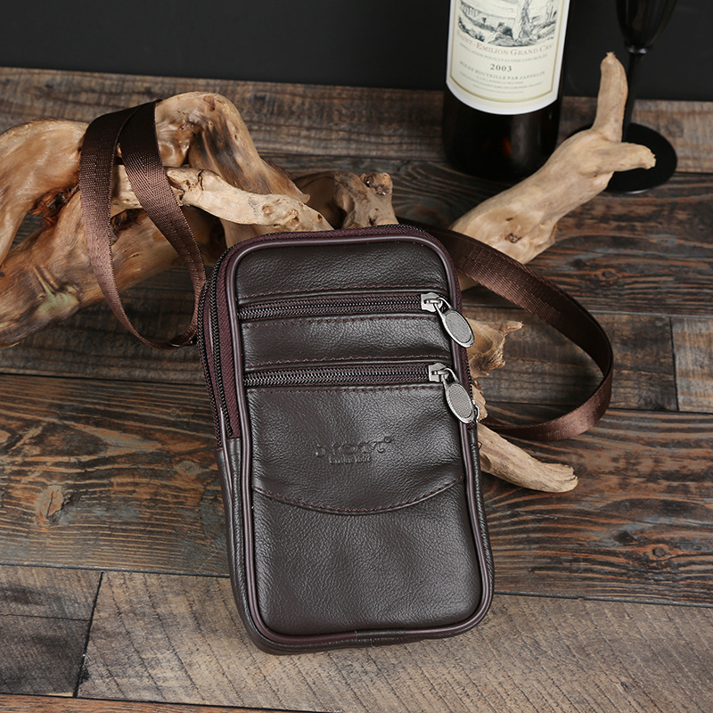 Manufacturers Selling Four-Layer Men's Large Backpack Multi-Functional Shoulder Bag Business Oblique Span Portable Office Mobile Phone Bag