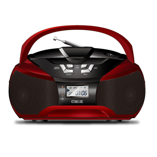 CMiK portable CD player, English CD and tape all-in-one FM player, Bluetooth CD repeater, tape recorder, CD player details Picture