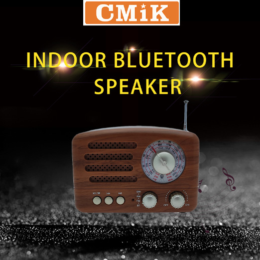 cmik's new retro Bluetooth speaker, radio card, subwoofer, creative gift, mini antique audio system