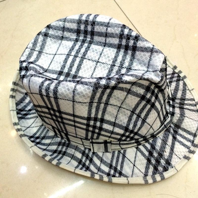 Summer tourist attractions, checkered gift hats, beach and desert sun protection men's hats, cheap men's hats for export Specification image