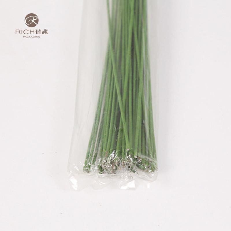 Flower art wire, flower pole, wire, green paper wrapped wire, flower packaging tools, flower shop supplies. One tube = one pack Item Picture