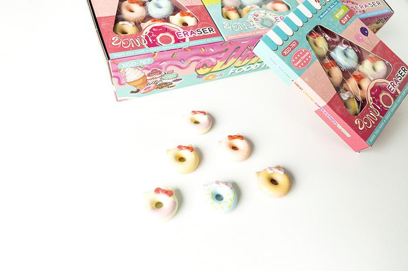 Kitty donut eraser Little Goo Doon eraser Children's Day gift Kitty donut eraser thumbnail