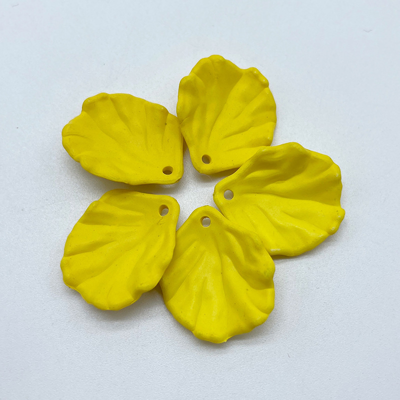 Acrylic hanging hole, spray-painted cabbage leaf, handcrafted earrings and hairpins, diy summer color series, matte touch leaf undefined