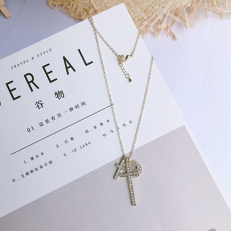 时尚酷女冷淡风INS欧美笑脸十字架钩子ins风潮人个性多层秋冬毛衣详情图6