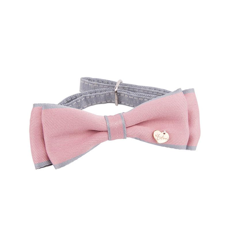Wholesale of adjustable butterfly bow ties for cats, two-color combination, cute dog collars and dog neck rings, one-piece consignment Item Picture