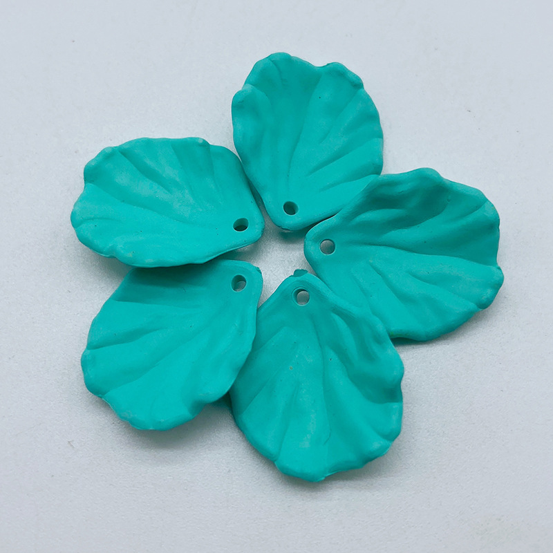 Acrylic hanging hole, spray-painted cabbage leaf, handcrafted earrings and hairpins, diy summer color series, matte touch leaf undefined