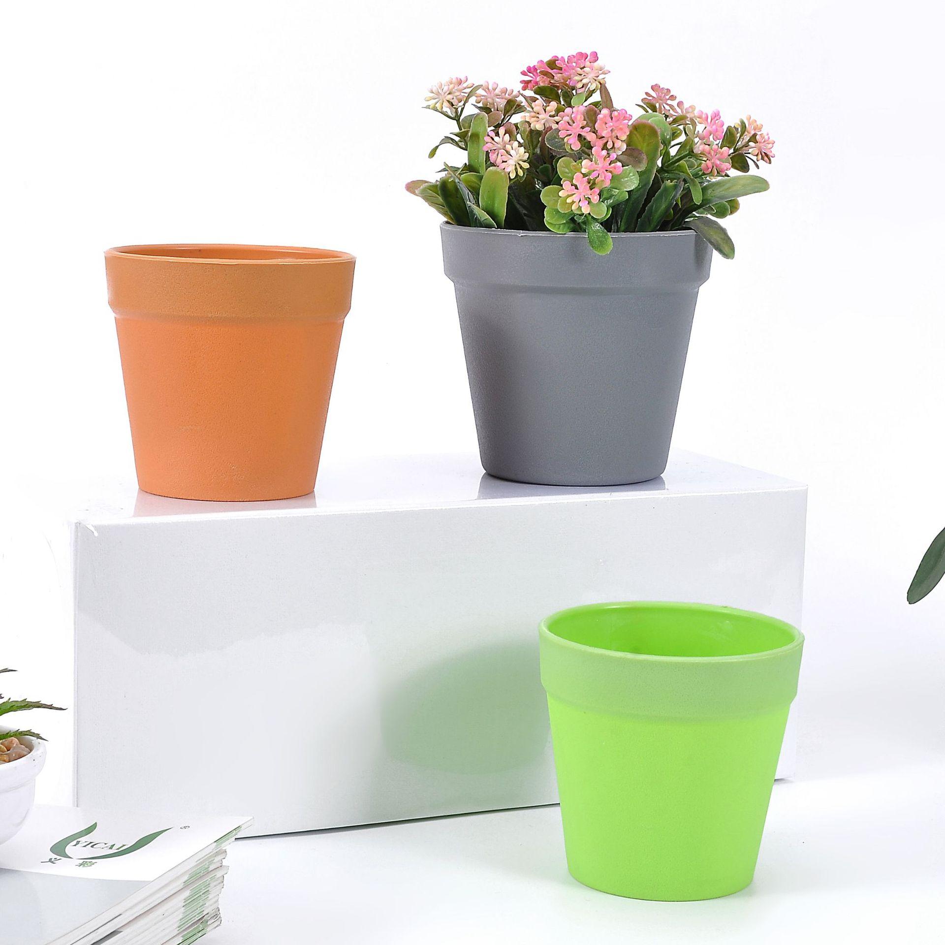 The manufacturer supplies P01 series full-size frosted plastic flower POTS and international flower arrangements Item Picture