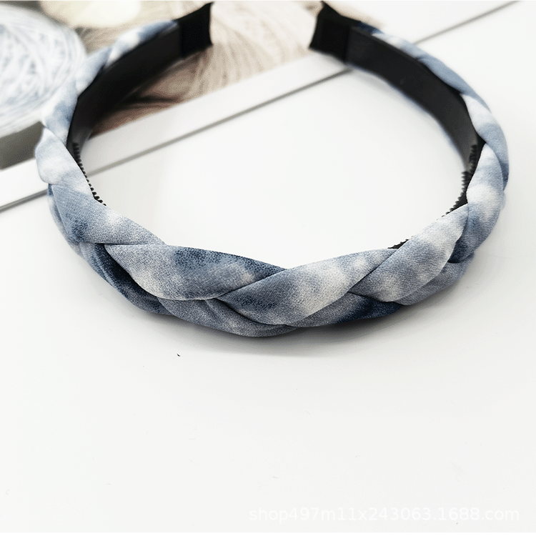 Braided Twist Braid Headband With Teeth Braid Head Buckle Korean Version Fashion Three Strands Braid Manufacturers Direct Supply undefined