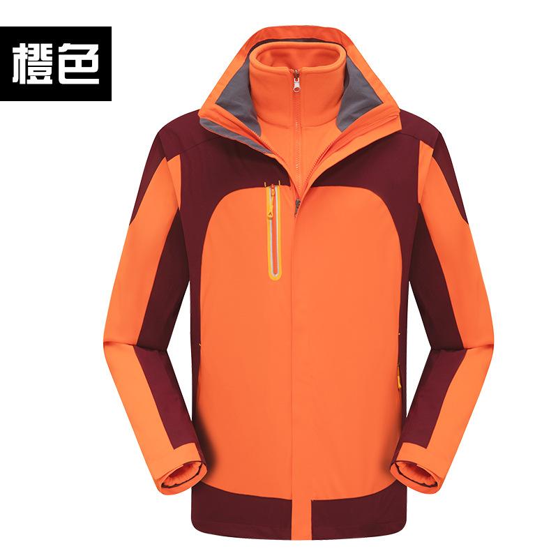 厂家直销户外防风防水三合一两件套可拆卸男女款冲锋衣定制详情图6