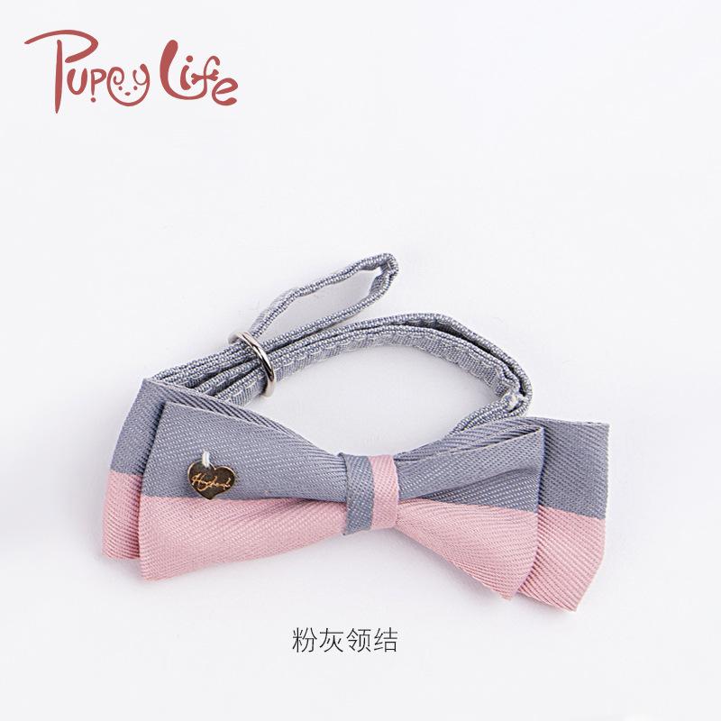 Wholesale of adjustable butterfly bow ties for cats, two-color combination, cute dog collars and dog neck rings, one-piece consignment undefined