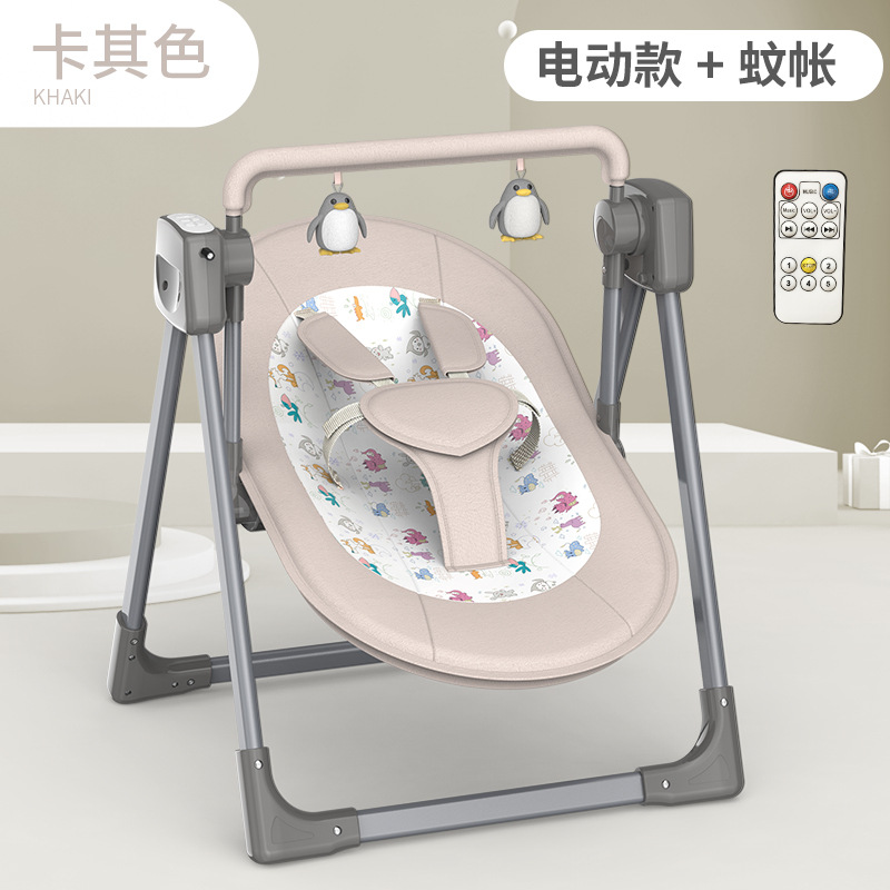 厂家直销 新生儿智能哄睡神器婴儿智能电动摇篮摇床摇椅 跨境详情图10