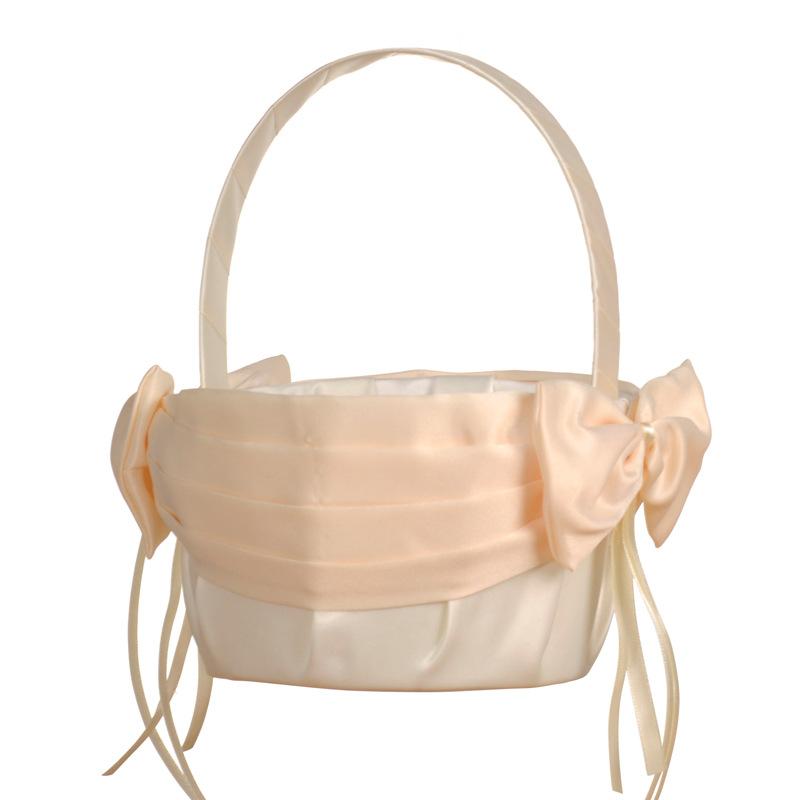 婚庆产品婚庆产品婚庆产品婚庆产品婚庆产品婚庆产品欧式婚庆花篮蝴蝶结配饰婚礼新娘花篮结婚手提花篮婚庆用品批发白底实物图