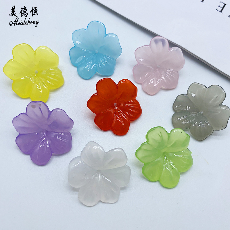 diy simple handcrafted ancient-style headwear and hairpin accessories factory direct sales acrylic jelly petal accessories
