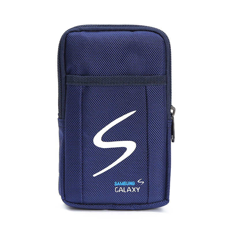 Foreign Trade Hot Mobile Phone Fanny Pack Oxford Cloth Waterproof Leisure Vertical Bag Can Be Inserted Belt Portable Logo Wholesale undefined