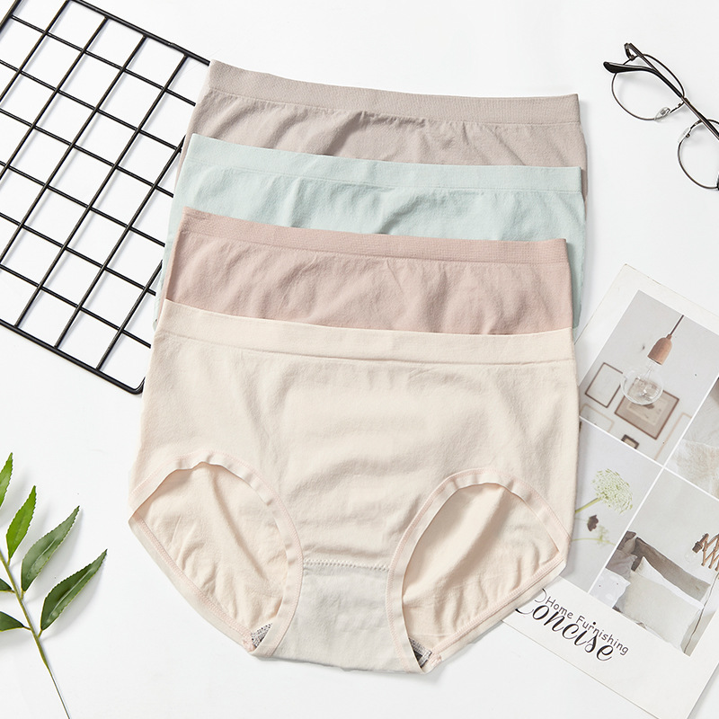 【 Single piece Packaging 】 High-waisted sexy nude ammonia triangle pants, girls' cotton inner moisture-absorbing seamless women's underwear details Picture
