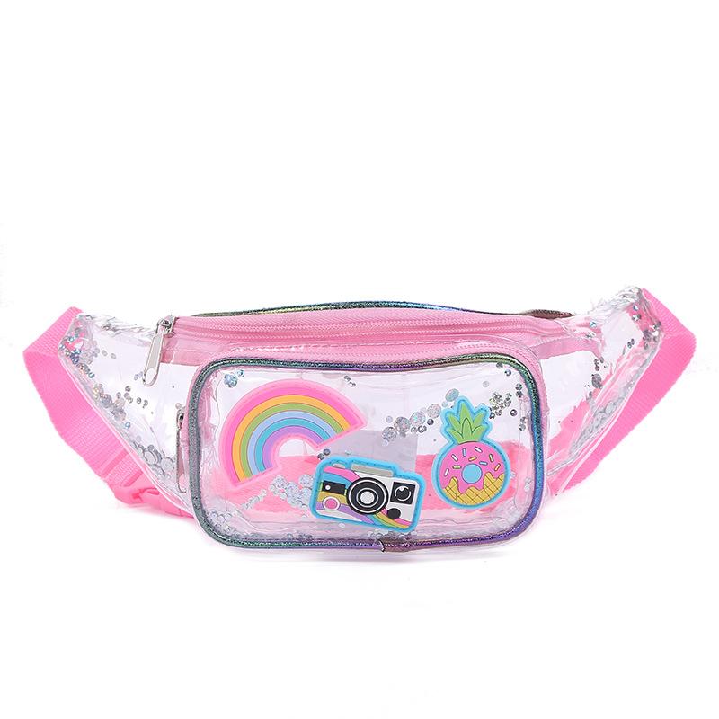 Unicornio unicorn color lentejuelas cintura bolsa otoño invierno nuevos dibujos animados un hombro crossbody bolsa chica estudiante bordado Item Picture