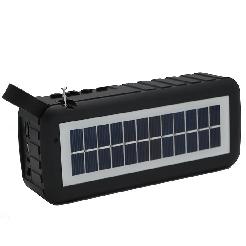 可充电插卡U盘TF卡播放器便携式调频半导体应急灯DC充电收音机产品图