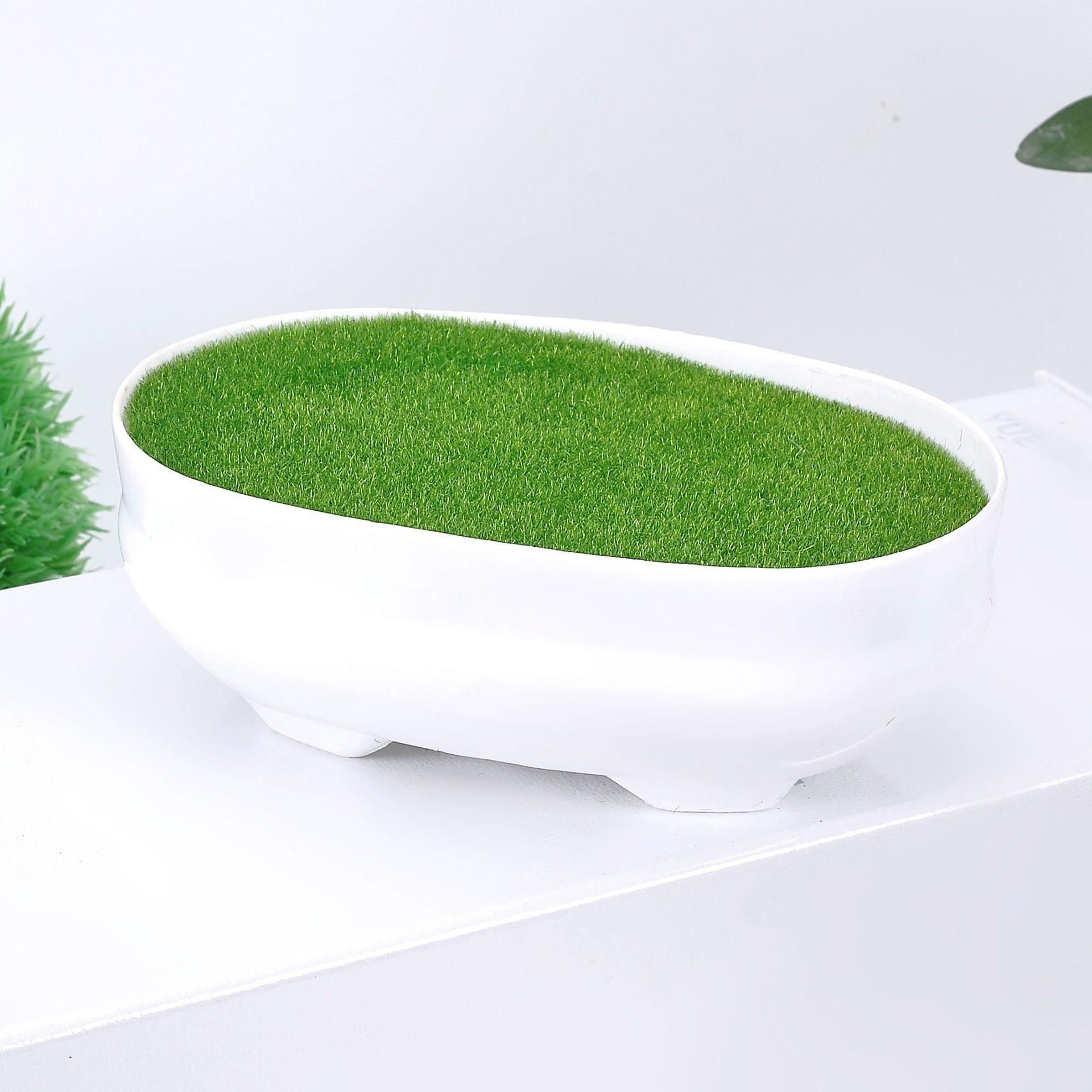 The manufacturer supplies P006 oval-shaped weighted and foamed artificial flower flowerpots and plastic flowerpots