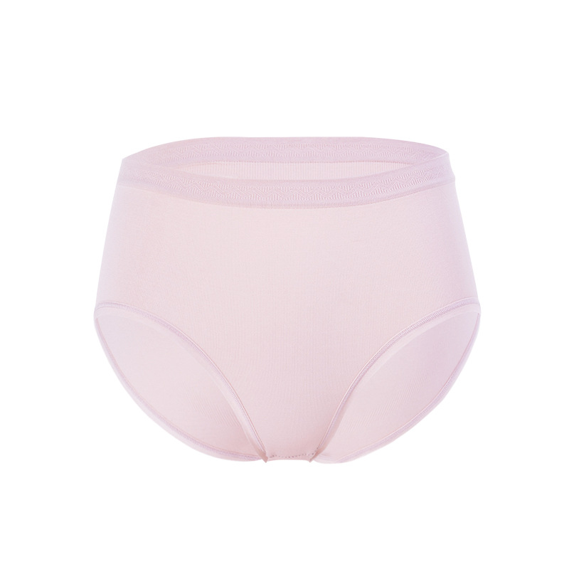Four box-packed shea butter moisturizing underpants, breathable seaweed inner lining, women's triangular underpants, seamless mid-waist underpants for women Item Picture