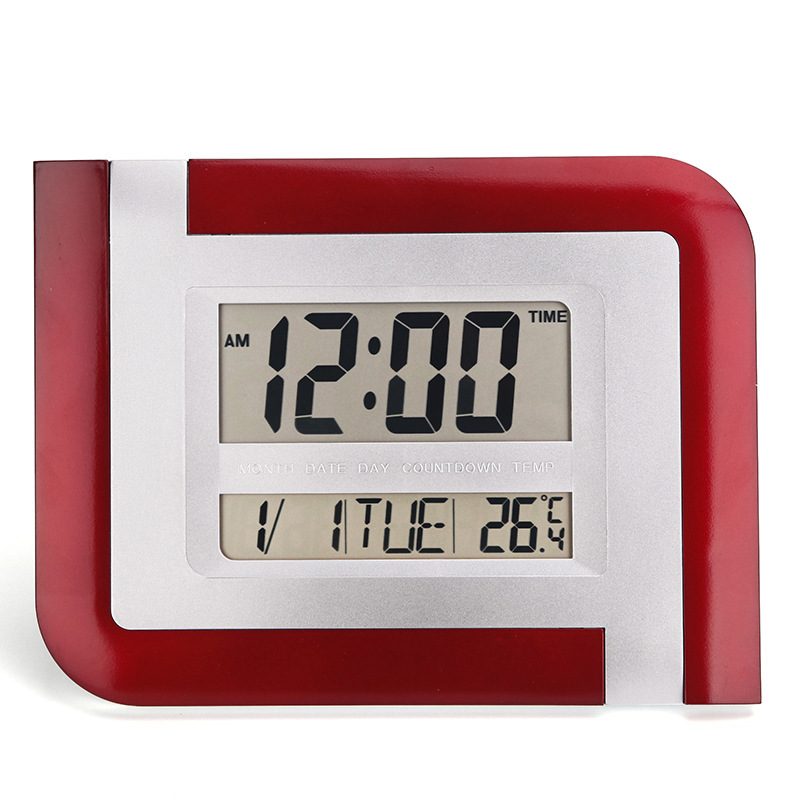 厂家直供 KENKO KK-5887 创意现代客厅家居电子钟 带温度显示