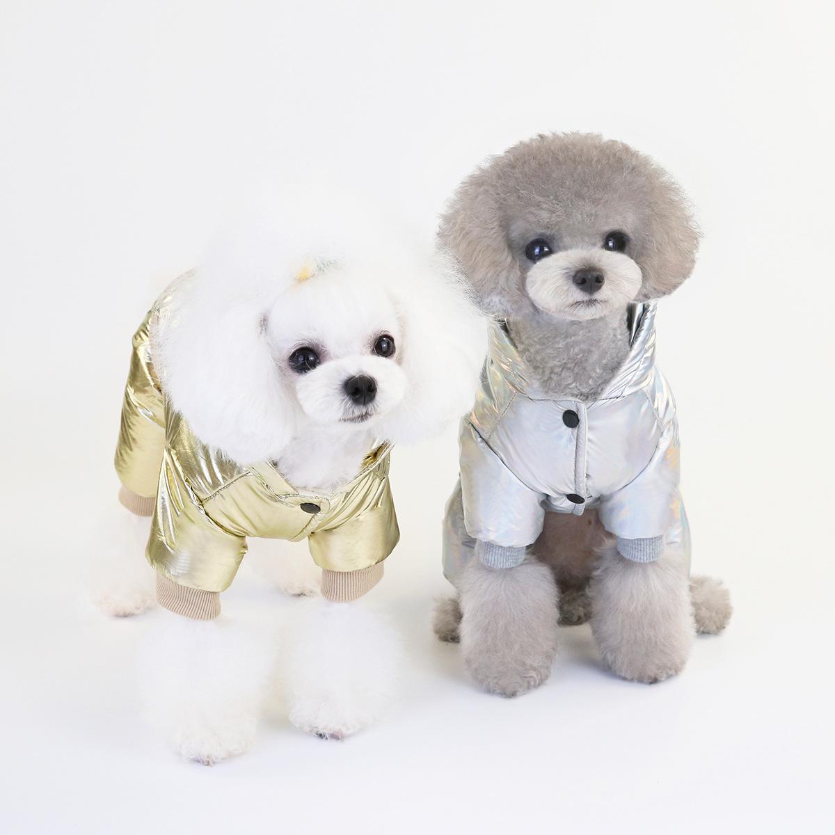 New type of pet dog clothes, cotton medium and small-sized dog clothes, winter warm, waterproof and thickened spacesuits, available for delivery Specification image