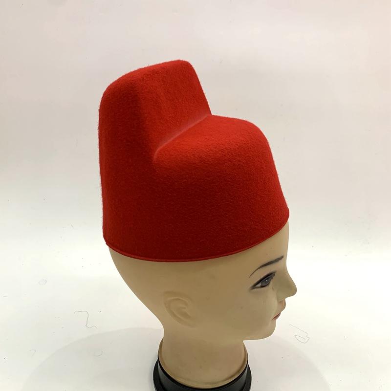 Non-woven fabric top scholar hat shell, groom's wedding high school hat, black, red and yellow three colors custom-made various hat shell and hat blanks Specification image