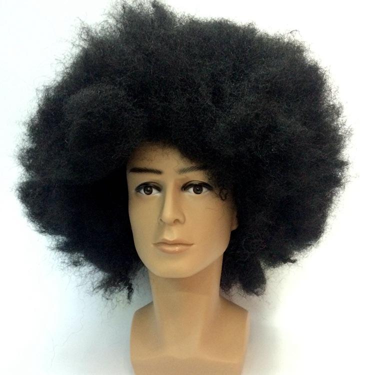 Black 230g explosive exaggerated black celebrity wig manufacturer customizes and sells all kinds of inflated wigs directly