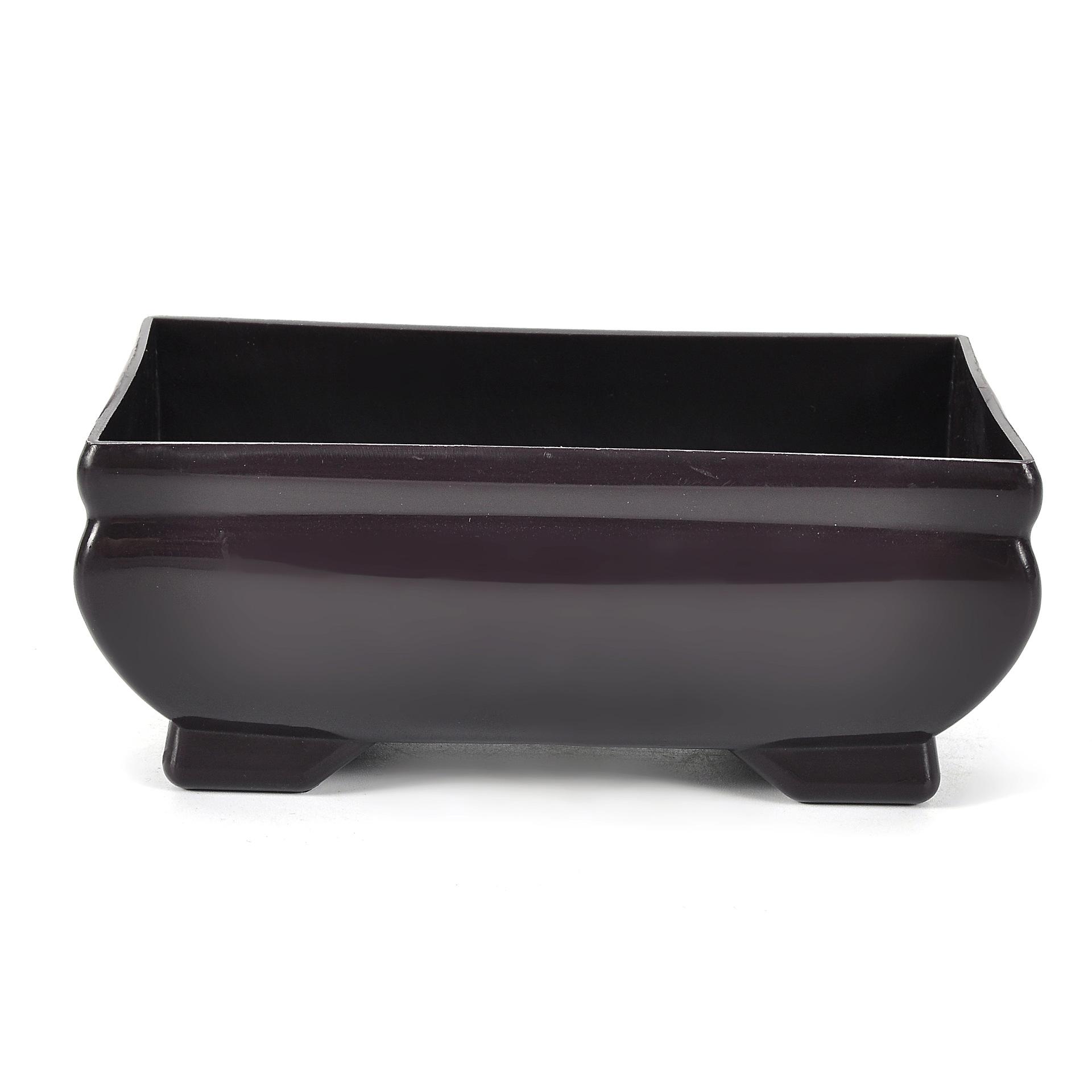 The manufacturer supplies P001 artificial flower rectangular flowerpots + foam velvet flower POTS and imitation porcelain flowerpots details Picture