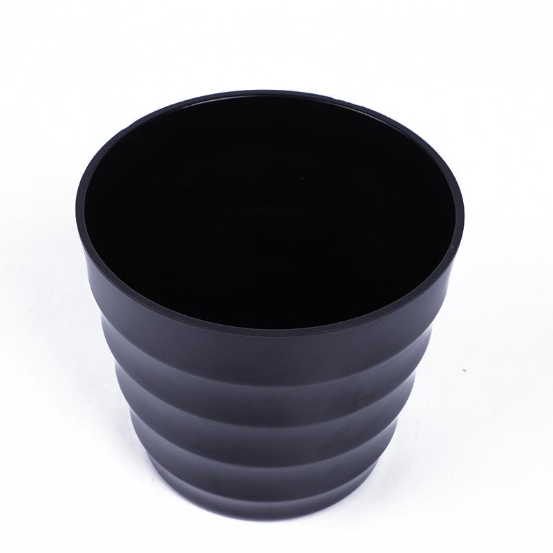 The coarse-textured Y02 series 10-sized faux porcelain plastic flowerpot is made of melamine material, with a solid color scheme and simple design Specification image
