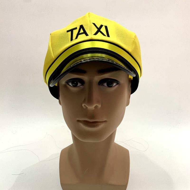 Yellow car, TAXI, taxi hat, masquerade ball, performance hat, custom-made wholesale, foreign trade export of all kinds of hats Specification image