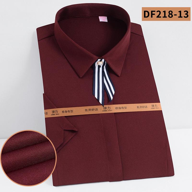 衬衫女新款2020年设计感小众职业装短袖衬衣工作服工装正装上衣寸详情图11