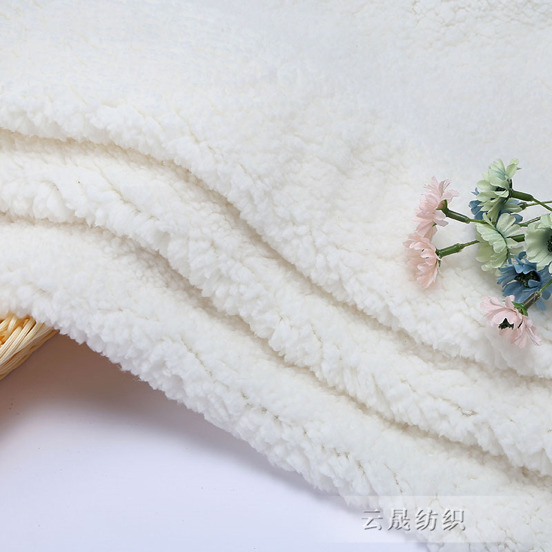 In stock: Cotton fleece one-piece scarf hat, all-polyester fine cotton fleece fabric, autumn and winter fabric, toys, home wear, warm fabric undefined