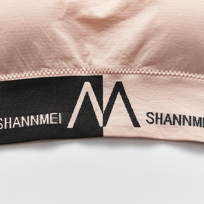 Large letter M halter top, wide shoulder strap, yoga exercise, no steel ring, beautiful back, wraps around the chest, gathers to prevent exposure, U-shaped bra Specification image